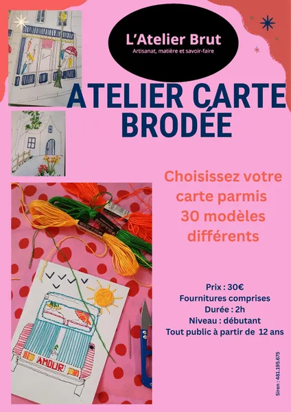 atelier broderie sur papier créativa rouen 2026 l aelier brut 76 karine chevaleyre