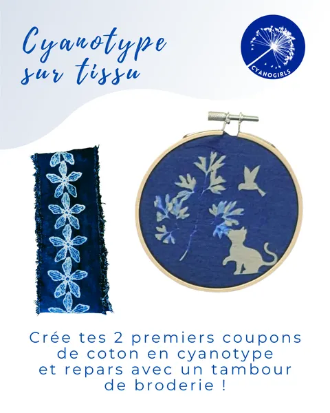 cyanotype sur tissu