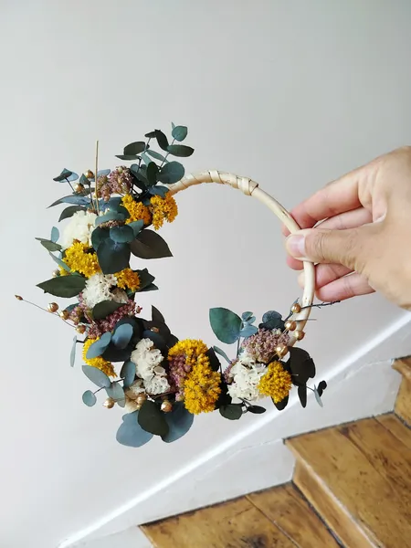 atelier couronne de fleurs