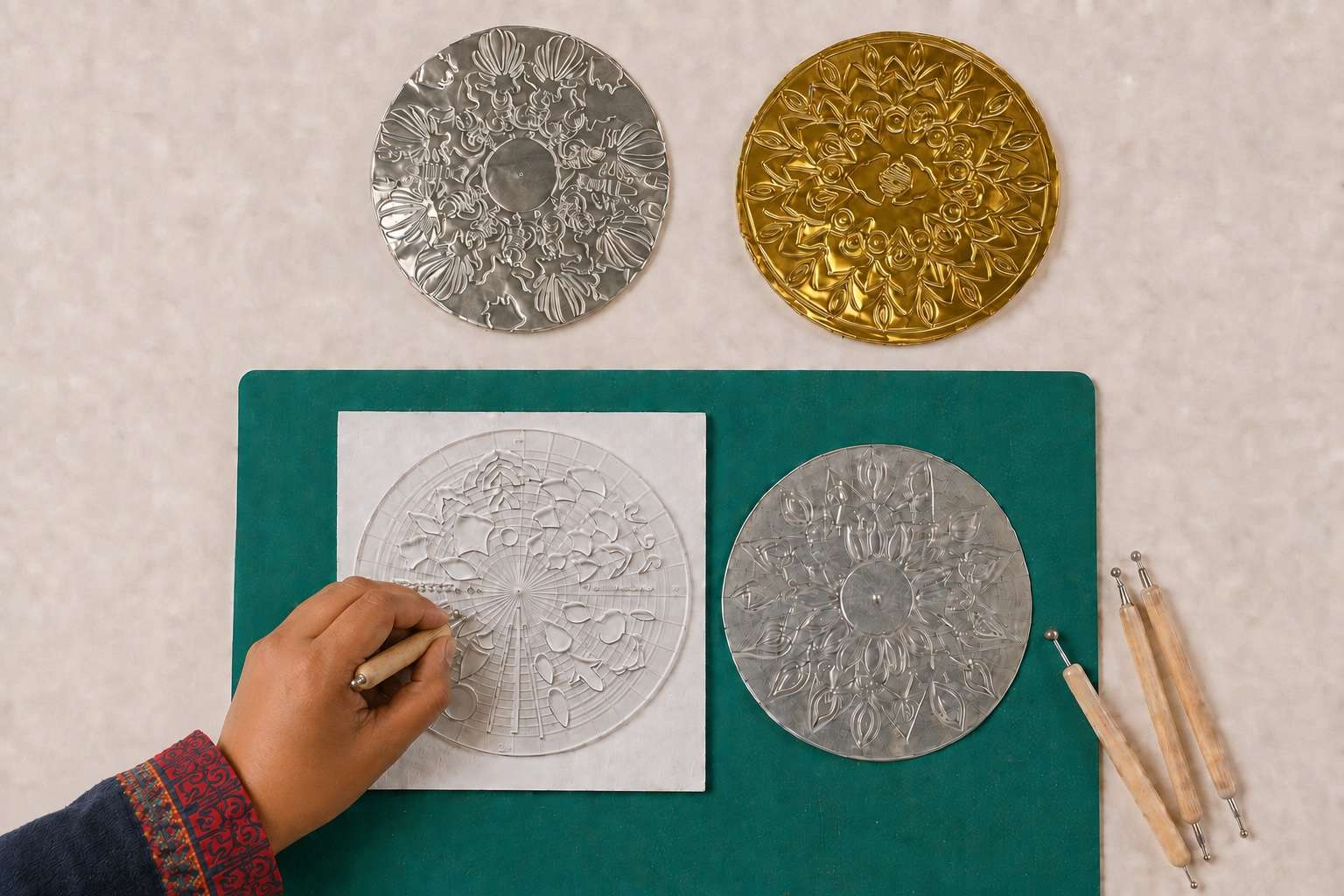 metal repousse